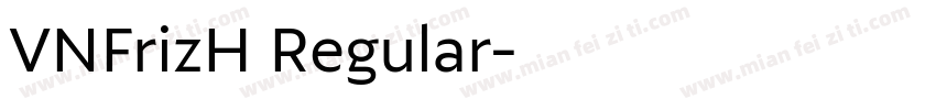 VNFrizH Regular字体转换